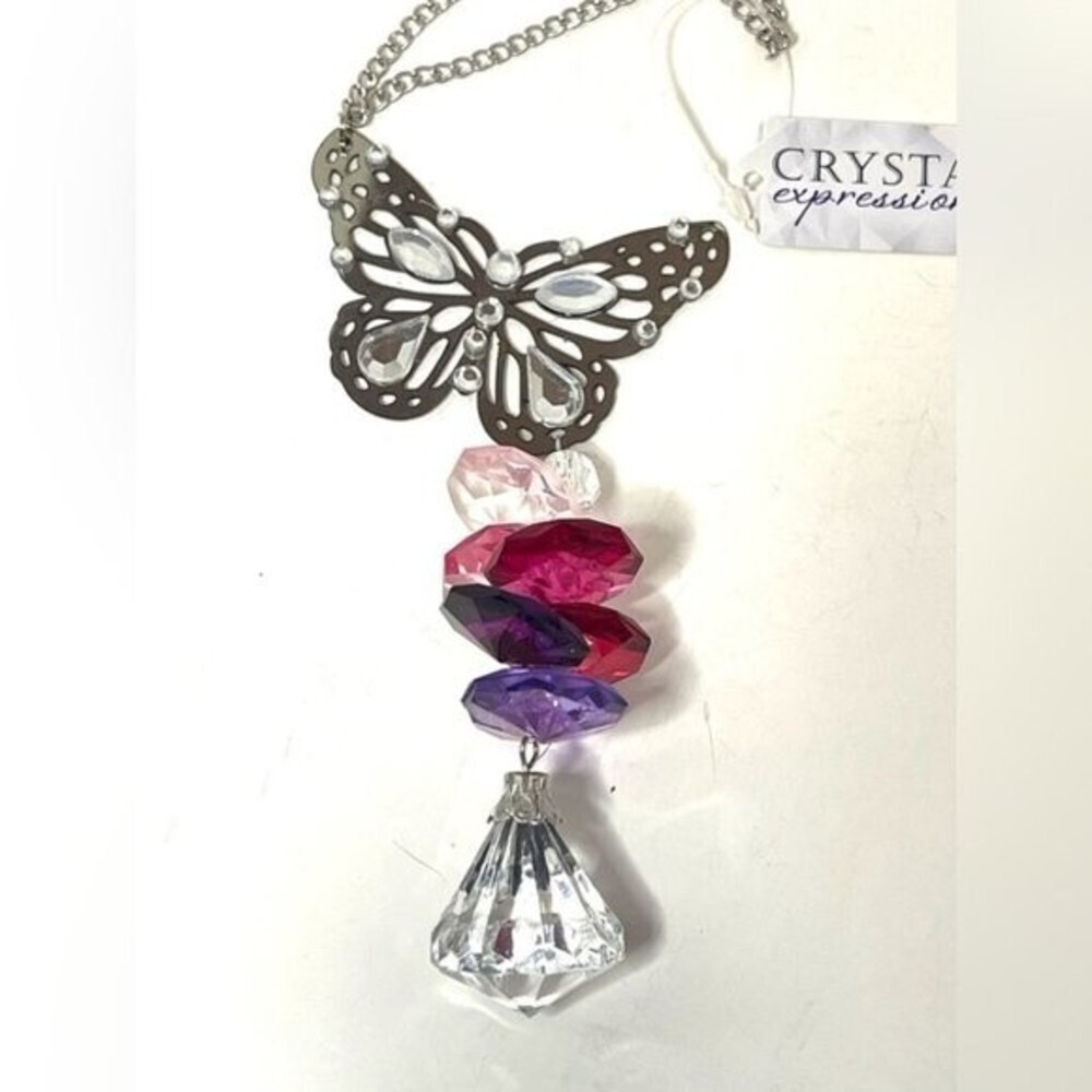 GANZ Crystal Expressions Flutter and Sparkle Hanging Sun Catcher​ New with Tags - Picture 2 of 5